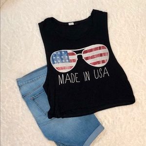 Made In USA Cropped Tank